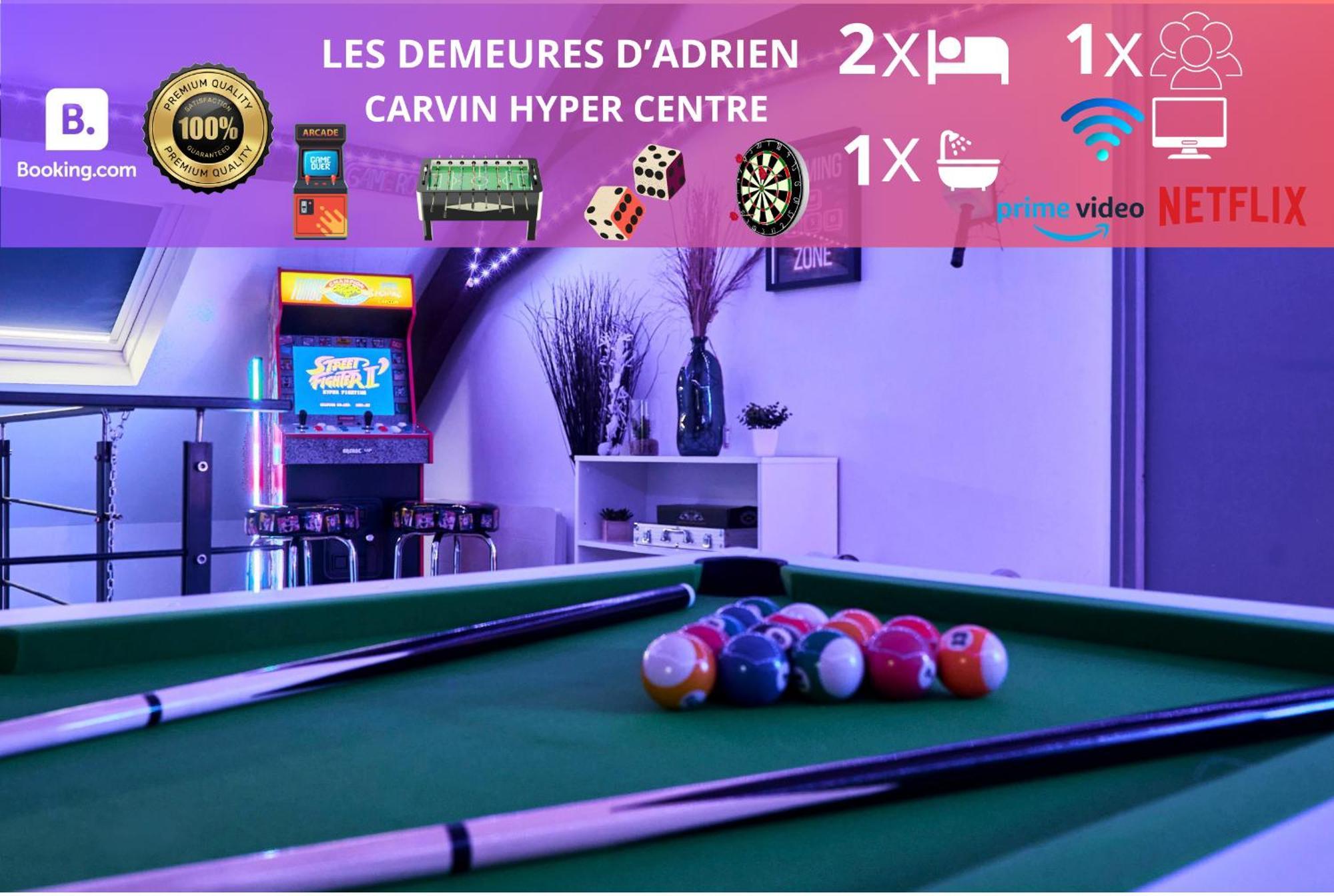 Ferienwohnung Gameclub - Les Demeures D'Adrien Carvin Exterior foto